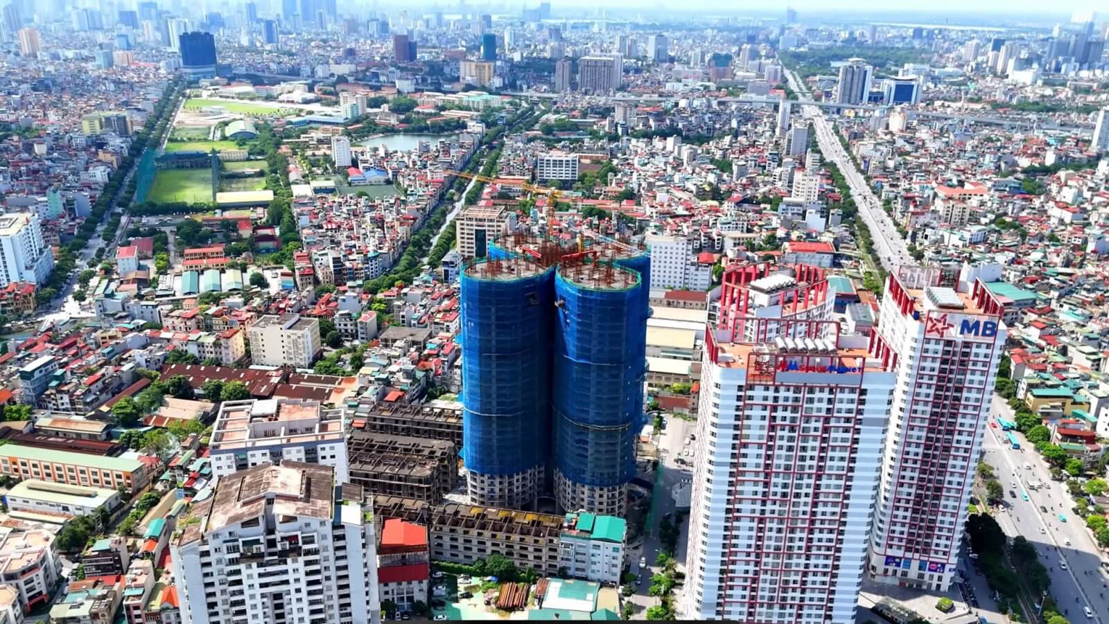 tiến độ dự án the queen palace 360 giải phóng