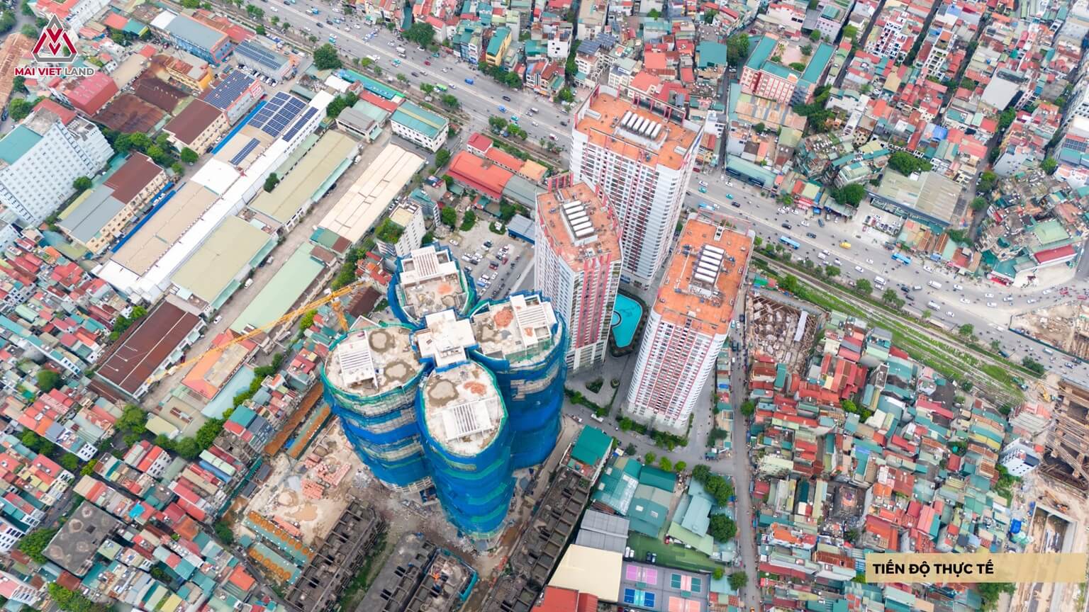 tiến độ dự án the queen 360 giải phóng