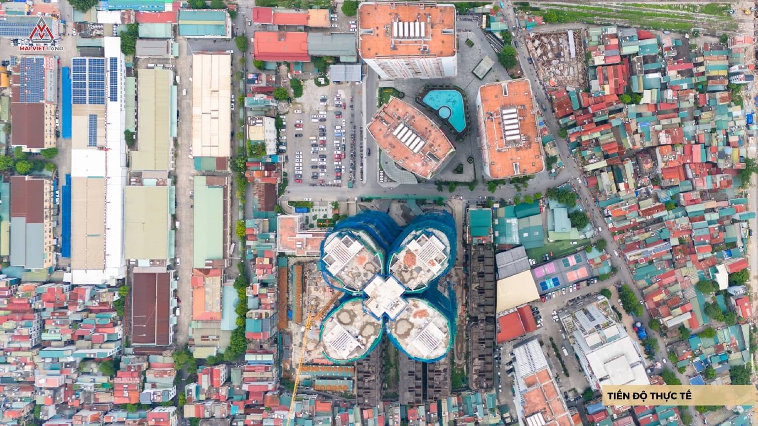 tiến độ xây dựng dự án the queen 360 giải phóng
